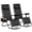Black, variant on Danolapsi Zero-Gravity Chair Set of 2,Patio Lounge Chair Outdoor with Pillow & Cup Holder Tray, Adjustable Reclining Chair, Folding Portable Camping Chair Perfect for Camping, Patio, Beach,Backyard