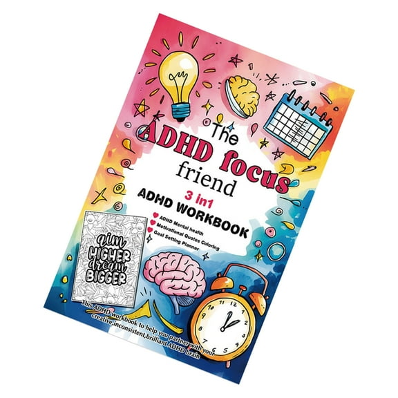 Jesscasday Adult Therapeutic Management Workbook Funny Coloring Book Daily Task Planner and Stress Relief Journal 8.26x5.51Inch