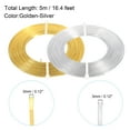 thumbnail image 2 of Uxcell 16.4 Feet Flat Aluminum Wire 18 Gauge Bendable Anodized Aluminum Wire Multicolor 2 Roll, 2 of 6