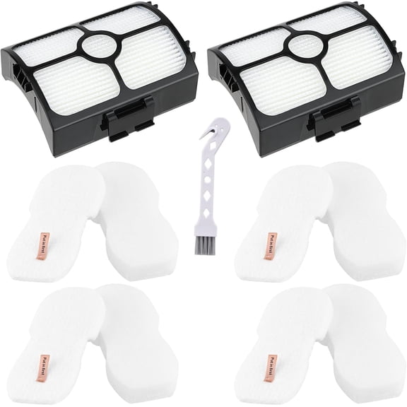 Unbranded HZ3000 HZ4002 Filters Replacement for Shark HZ4002 HZ4001AMZ HZ3002 HZ3000 Stratos Stick Vacuum, 2 HEPA 4 Foam&Felt Filters, Replace Part XFFKHZ3000 & XHFHZ3000