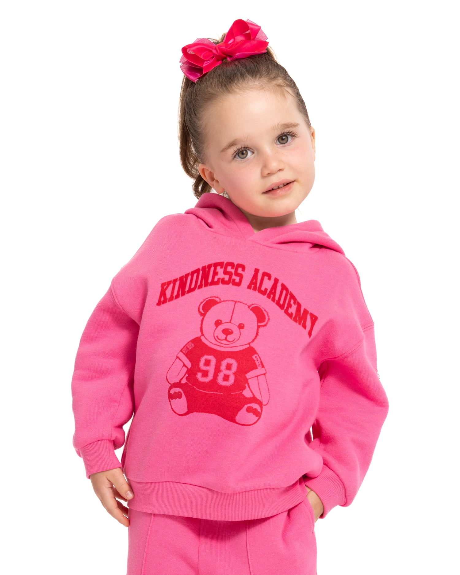 Wonder Nation Toddler Girls Graphic Hoodie with Long Sleeves, Sizes 12M-5T