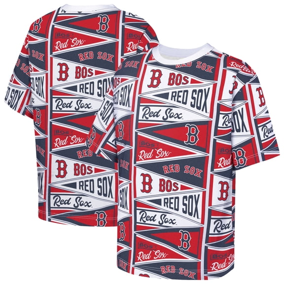 Youth Outerstuff  Red Boston Red Sox All-Over Pennant T-Shirt