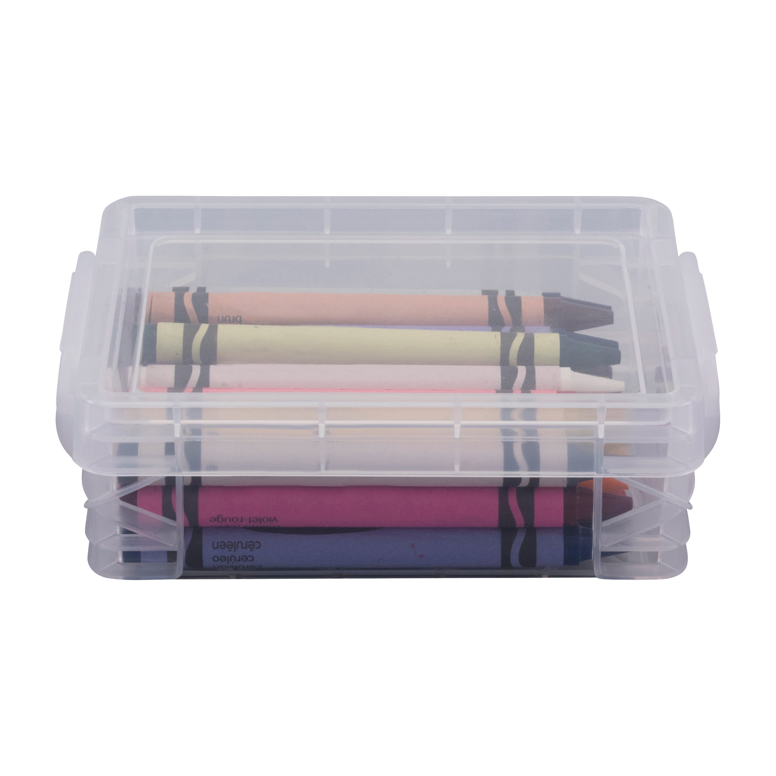 Super Stacker® Plastic Crayon Box, Clear