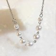 thumbnail image 5 of Pearl Pendant Necklace Minimalist 7 Faux Pearl Necklace Chain Jewelry for Women, 5 of 5