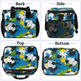 thumbnail image 3 of Herdesigns Sports Large Lunch Bag Insulated Thermal Lunchbox Reusable Leakproof Cooler Bags with Shoulder Strap for Adults Men Women Work Picnic, Soccer Ball, 3 of 7
