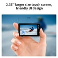 thumbnail image 3 of SJCAM SJ8 Pro Action Camera 4K 60fps Dual Screen WiFi 2.3 Inch Touch Rrear Screen with 170° Wide Angle EIS 8X Digital Zoom 98ft (30m) Waterproof Camera Sports DV- Black, 3 of 9