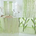 thumbnail image 6 of Voile Tulle Sheer Window Curtain Panel Drapes Wicker Print, Mint Green 100x200cm, 6 of 7