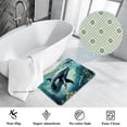 thumbnail image 3 of Whale Machine Washable Non-Slip Polyester Floor Mat Door Mat Kitchen Mat, 3 of 6