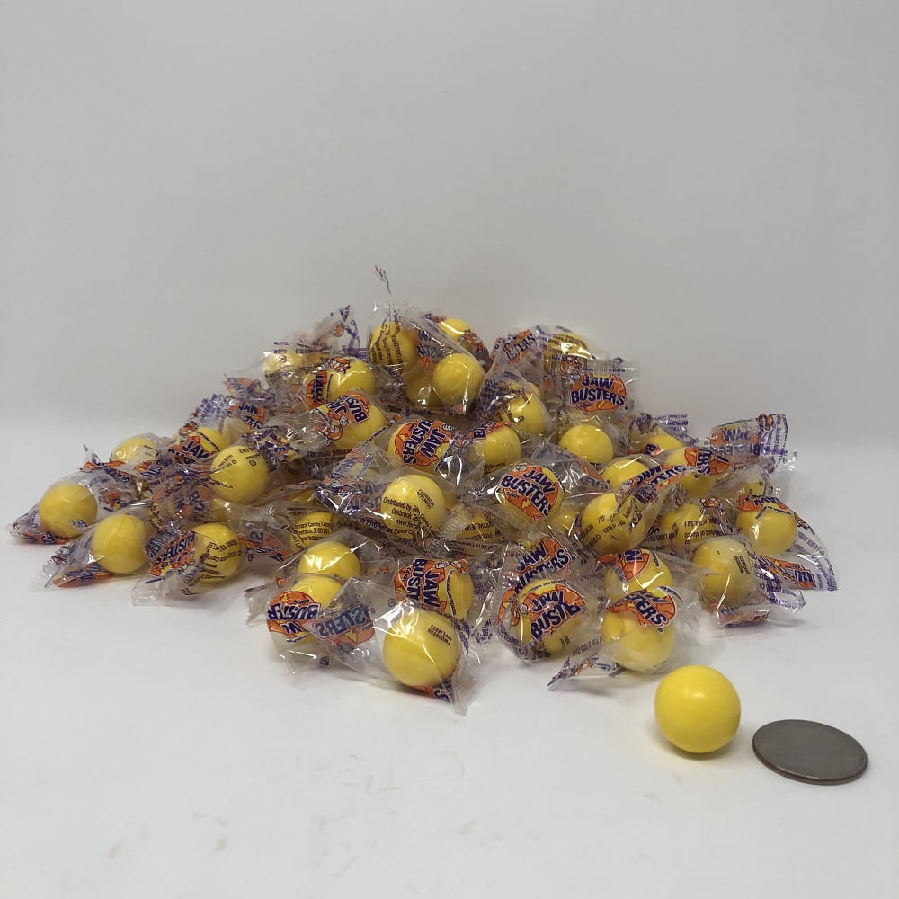 Jawbreakers Yellow Color Small wrapped candy jawbreaker jaw breaker 2 pounds