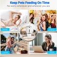 thumbnail image 5 of Dual Automatic  Feeder for 2 Cats, 7L WiFi   Dispenser with  App Control, Programmable Feeding Schedule for Multiple Pets, Stainless Steel Double Bowls, Detachable for Easy Clean, 5 of 6