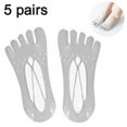 thumbnail image 2 of Invisble Socks Women Five Toes No Show Ultra Low Cut Linger With Gel Tab Breathable Orthopedic Socks With String, 2 of 5