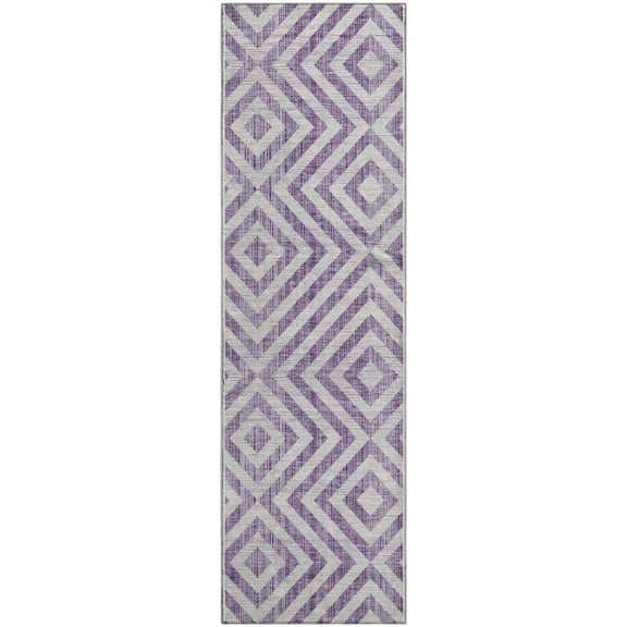 Dalyn Rugs Premium Machine Washable Mayfield AMF733 Purple 2'3" x 7'6" Runner Rug