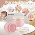 thumbnail image 4 of Topboutique Plastic Containers Empty Lotion Jars Small Wide Mouth Makeup Sample Storage Pot with Lid Round Canning Storage Jars for Cream Ointments Makeup, Pink, 4 Pack 8 oz, 4 of 7