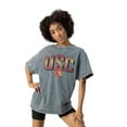 thumbnail image 3 of Women's Gameday Couture Gray USC Trojans Snow Washed Relaxed Fit Classic T-Shirt, 3 of 4