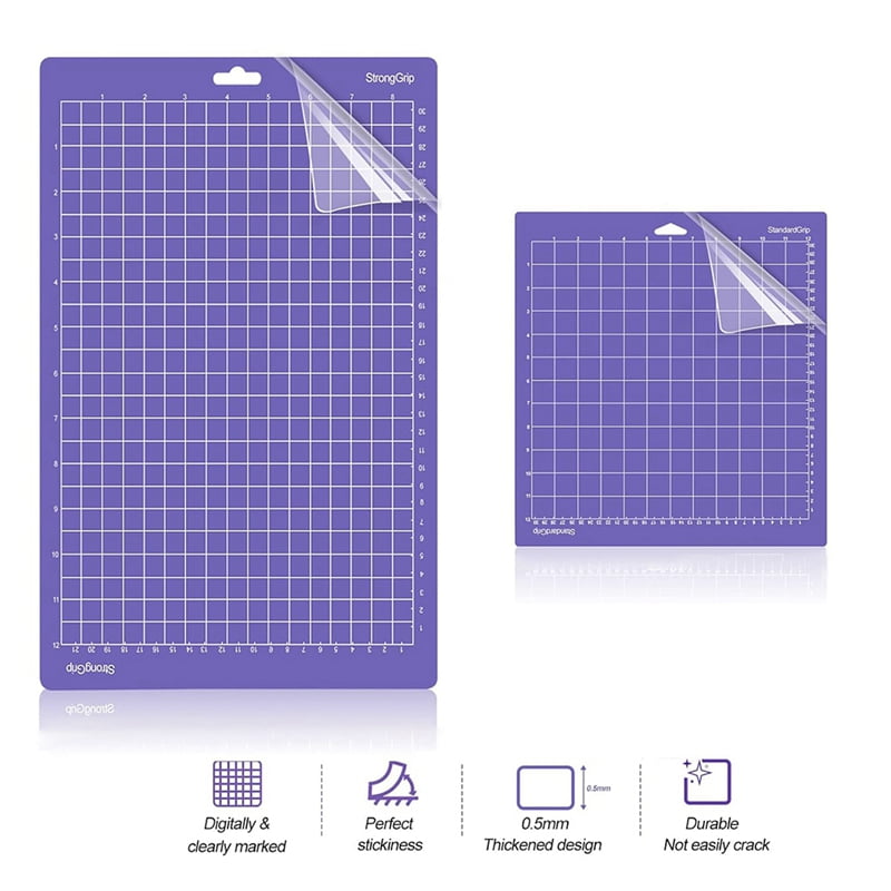 6PCS Mats for Explore Air 2/Air/One/Maker 3/Maker - Variety Pack Cutting Mats with Blades, 3PCS 8.5x12In, 3PCS 12x12In