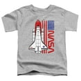 thumbnail image 2 of NASA USA Flag Shuttle Kids T Shirt (3) for Toddler Boys and Girls, Athletic Heather, 2 of 5