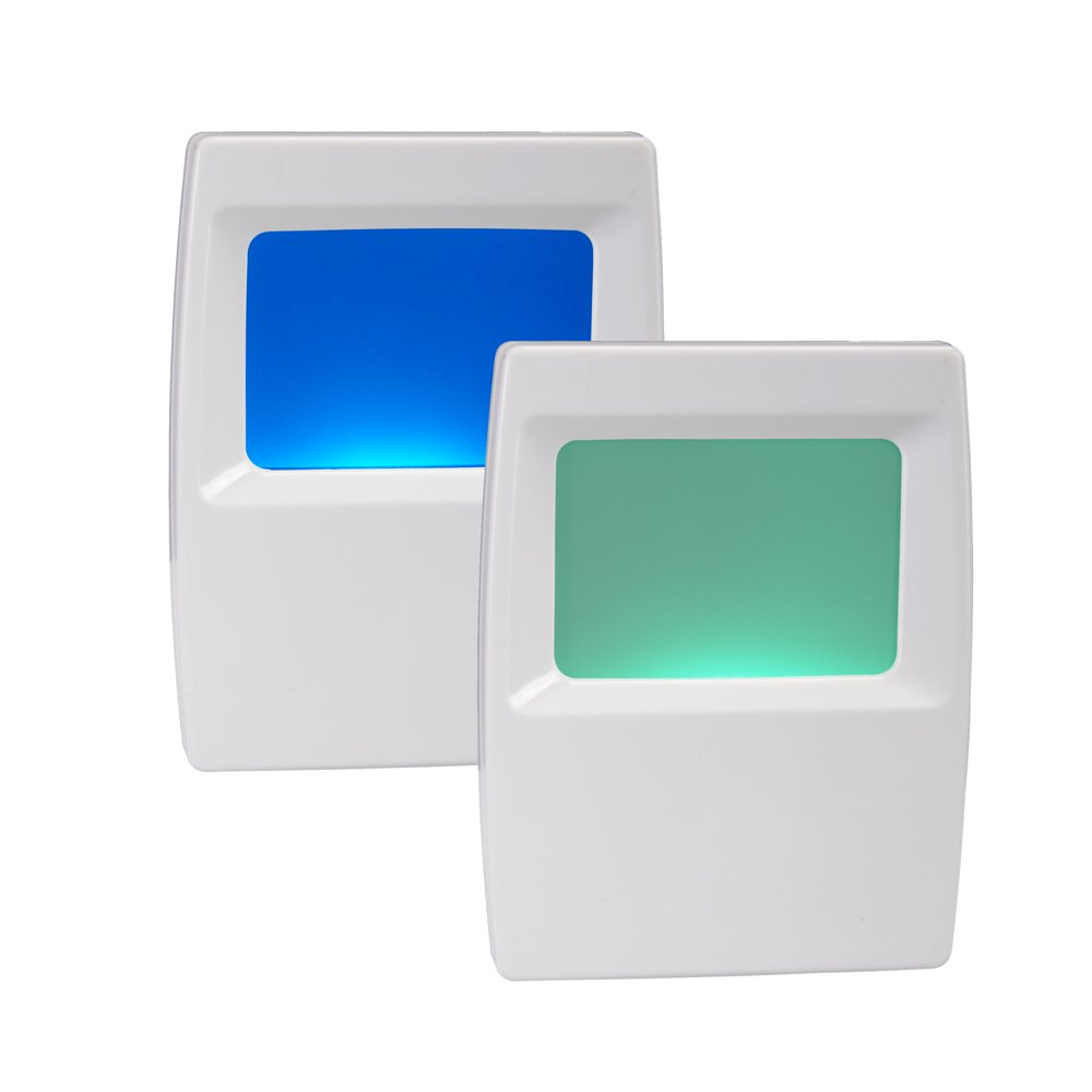AmerTac 71382CC ForeverBrite PlugIn Night Light, MultiColor, 2 Pack