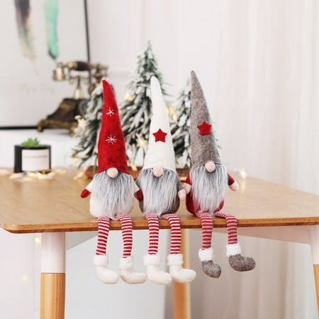 A Swedish Christmas Handmade Swedish Gnome Tomte Santa Doll,Plush Elf Toy, Home Decor, Table Ornament, Christmas Decorations ()