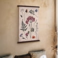 thumbnail image 3 of American Art Decor Spindle Tapestry Floral Wall Art - Pink , Yellow & Blue Botanical Hanging by Heather Myers - Boho Vintage Floral Home Decor for Bedroom, Living Room, Garden/Office Wall Decoration, 3 of 9