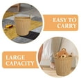 thumbnail image 6 of Plastic Woven Laundry Basket, Portable, Foldable, Imitation Rattan, Large Capacity, Ideal For Minimal Spaces, 6 of 6