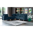 thumbnail image 1 of Sala Modular Makora Morelli Memory Foam Azul Chenille De 5 Módulos, 1 of 10