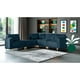 thumbnail image 1 of Sala Modular Makora Morelli Memory Foam Azul Chenille De 5 Módulos, 1 of 10