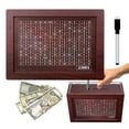 thumbnail image 7 of Opvise Savings Tracker Wooden Piggy Bank with Money Target, Erasable Pen & Number Markers – Eco-Friendly, Large Capacity ($10,000 Goal) – Perfect Gift for Financial Habits, 7 of 7