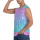 thumbnail image 3 of Balery Multicolor Glitter Camisetas sin mangas para hombre, absorbe la humedad y protege contra el mal olor.-XX-Large, 3 of 7