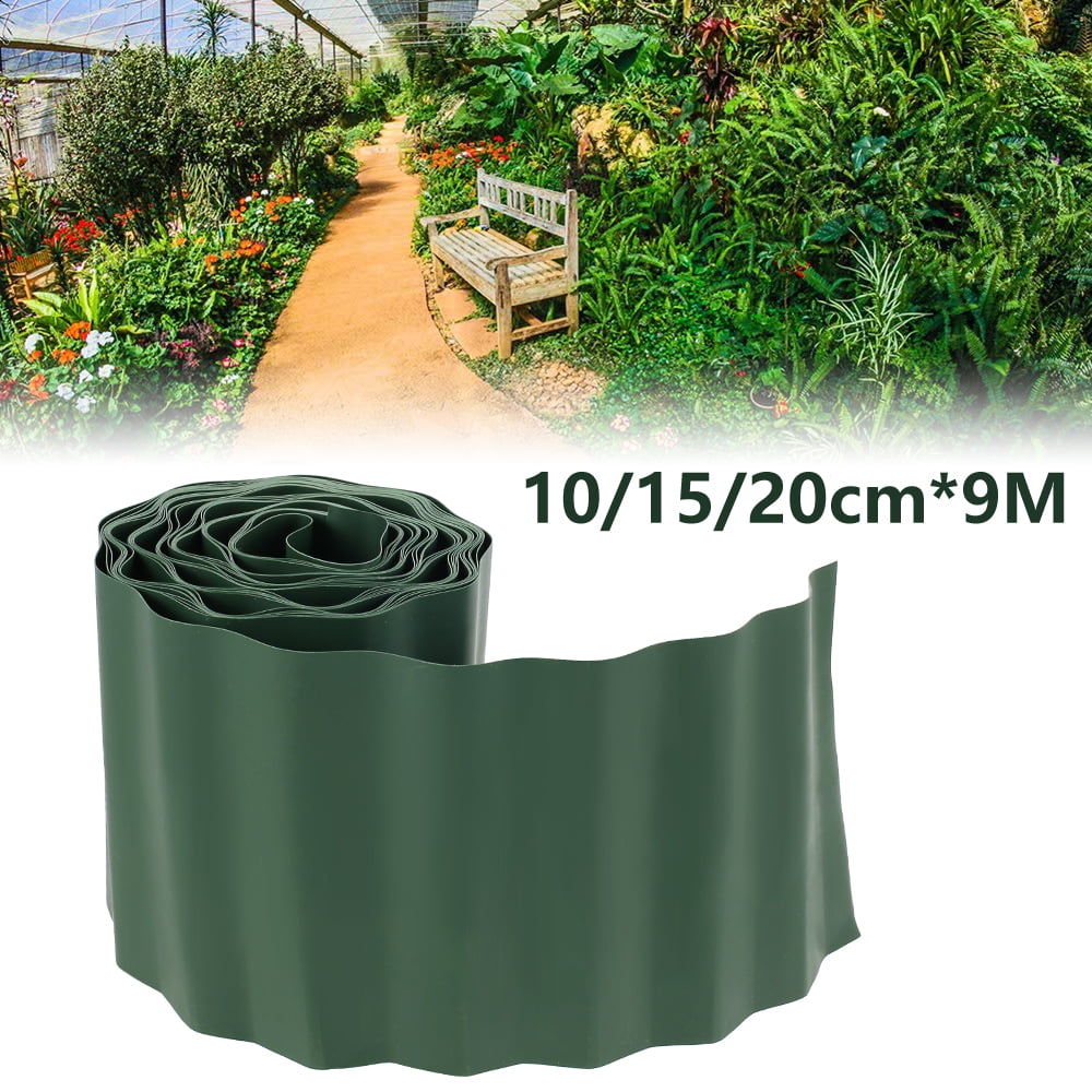 Invisible 20 m, Green All4Gardener Flexible Plastic Lawn Edging Min 30 Years Lifespan Very Good to Workman - Robust Stay-in-Place Design Flower Bed Edging Made from 100% Recycled Plastic