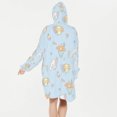Cinnamoroll Wearable Blanket Hoodie Sherpa Hooded Blanket, Cozy