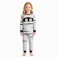 thumbnail image 2 of CAUYDY Toddler Girls Boys Halloween Cartoon Graphic Pajamas Pjs for Boy Jammies Long Sleeve Top and Pant Sleepwear Clothes Sets, 2 of 9