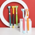 thumbnail image 3 of Flmtop Pet Toothbrush Three Sided Multi-angle Cleaning Plastic Dog Soft Bristle Toothbrush for Oral Care Baby Blue, 3 of 9