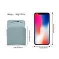 thumbnail image 3 of Tissue Box Cover Holder Square PU Leather Tissue Dispenser Box Roll Paper Extractive Tissue Dispenser Case Container for Bedroom Living Room Bathroom Pure Color, 3 of 9