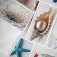 thumbnail image 4 of Window Valance for Kitchen,Nautical Ocean Starfish Seashell Patchwork Rod Pocket Curtain Valances Short Curtains Drapes Panel,Beach Theme Window Treatment Topper for Living Room Bathroom Bedroom Home, 4 of 9
