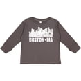 thumbnail image 3 of Inktastic Boston Massachusetts City Skyline with Grunge Boys or Girls Long Sleeve Toddler T-Shirt, 3 of 5