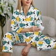 thumbnail image 6 of Daiia Funny Boats for Women's Long-Sleeved Pajama Set – Soft & Comfortable Sleepwear Button-Up Pajamas Cozy Lounge Wear-Medium, 6 of 7