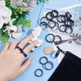 thumbnail image 2 of Blank Core Finger Rings Stainless Steel Grooved Finger Ring Wide Band Round Empty Ring for Inlay Ring Jewelry Making Gift colorful DIY, 2 of 9