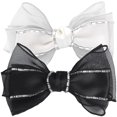 thumbnail image 1 of 2pcs Bow Hair Clips Girls Rhinestone Hairpins Small Bows Clips Women Hair Barrettes, 1 of 8