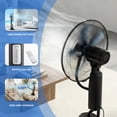 thumbnail image 3 of Ktaxon 18 inch Household Floor Standing Mist Fan with 5L Detachable Water Tank, LED Display, PP Body, Copper Motor, Black, Ventilation and Humidification, Touch Control + Remote Control, 3 of 11