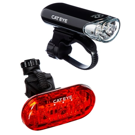 CAT EYE - HL-EL135 Headlight and Omni 3 Rear Tail Light, LED Light
