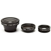 3-Piece Camera Lens Kit for Apple/Samsung/HTC Smartphones