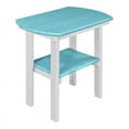 thumbnail image 2 of American Furniture Classics Model 525ARW Oval End Table in Aruba Blue with a White Base, 2 of 5