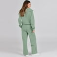 thumbnail image 3 of longantii Sweatsuits Women 2 Piece Outfit Half Zip Pullover and Sweatpants Matching Lounge Sets Travel Comfiest Airport Outfits Mint Green M, 3 of 6