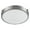 Brushed Nickel, variant on Kuzco Lighting 501102-Led Floyd 11" Wide Led Flush Mount Drum Ceiling Fixture - Nickel