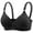 Black, variant on Bralettes for Women Seamless Lift Push up Bras for Women No Underwires Thin Style Back Buckle Floral Lace Buttery Soft Solid Color Support Bras for Sports Fitness Army Green 36/80B