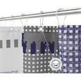 thumbnail image 4 of Shower Curtain Set Purple Shower Curtain White and Grey Shower Curtains for Bathroom Waterproof Polyster Modern Geometric Bathroom Curtain for Bathtub Hotel, Long Size 72x84 inch, 4 of 5