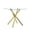 Gold, variant on Oufan 37.8" Modern Bar Table with Tempered Glass Top, Small Dining Tbale with Sturdy Cross-Leg, Square Pub Table for Home Bar, Kitchen Island
