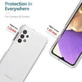 thumbnail image 2 of NEOYFC for Galaxy A32 4G, for Samsung A32 4G SM-A325F Clear Crystal Case with Tempered Glass Screen Protector, Soft 360°Full Body Shockproof Hybrid Bumper Protection for Samsung A32 Clear, 2 of 7