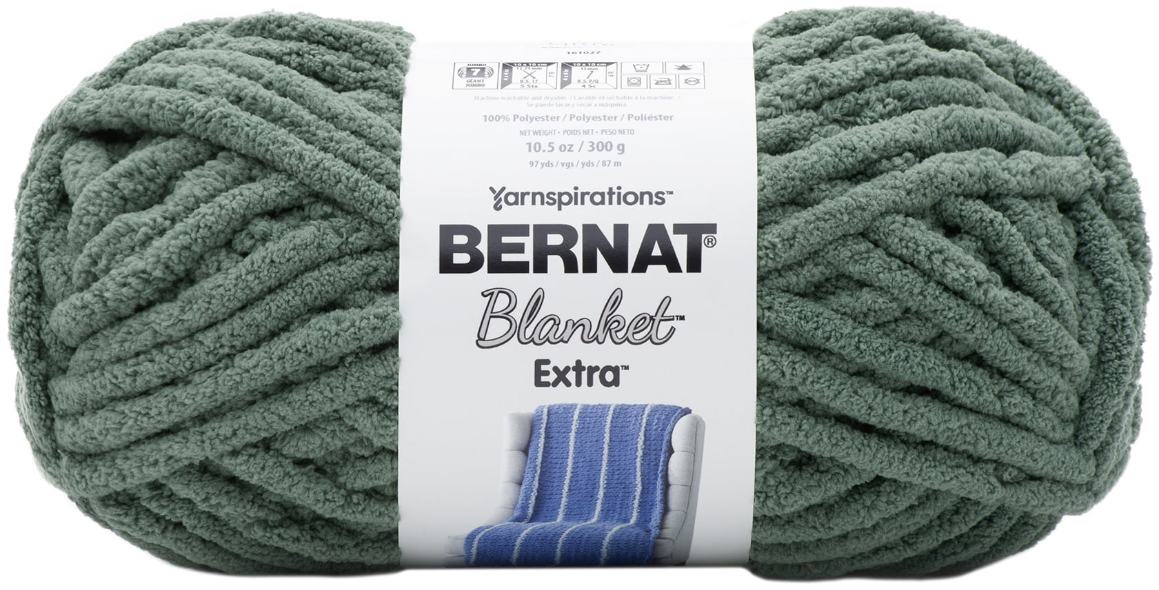Bernat Blanket Extra YarnSmoky Green