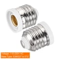 thumbnail image 3 of Convertidor de Base de Lámpara Uxcell E26 E27 a E12 Adaptador de Enchufe de Luz 6 Paquetes, 3 of 5